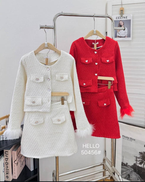 Women Stylist Tweed Co-Ord Sets